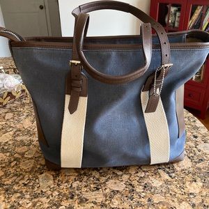 Coach canvas tote bag